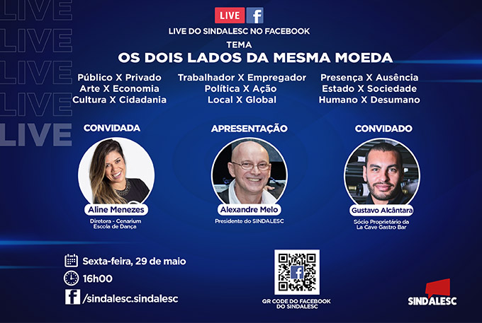 Nessa sexta o SINDALESC irá realizar uma live que irá discutir o novo cenário local da Economia